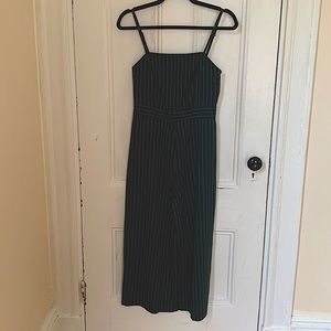 Green Striped Jumpsuit